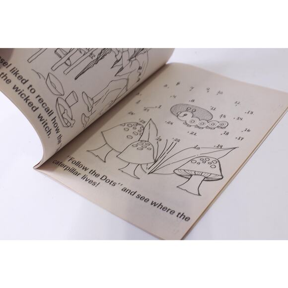 Hansel & Gretel, Uncolored Coloring and Activity Book, 1986, Landoll, Fairy Tale - Picture 4 of 4